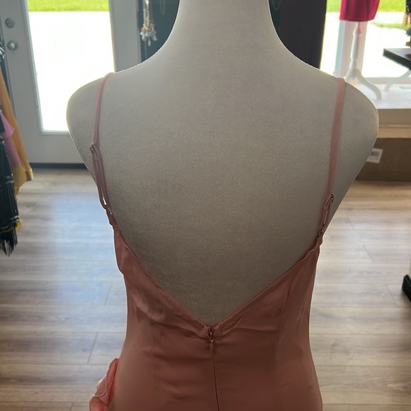 MORE TO COME Natasha Ruffle Midi Dress in Pink - Picture 11 of 11